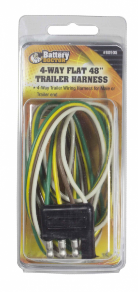 Product of WirthCo 80905 Trailer End 4 Flat Trailer Wiring Connector 