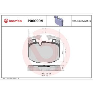 Brembo P06099n Brake Pad||p06099n_Drw.Jpg||91||brmp06099n||1752555