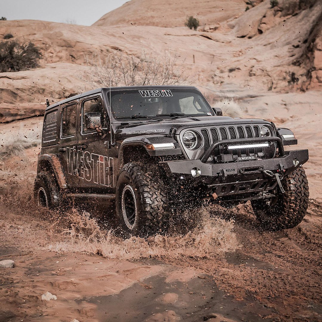 Product of Westin Automotive 59-80115 WJ2 Series Steel Textured Bumper 