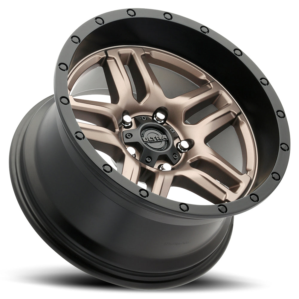 Product of Ultra Wheel 20x9 Bronze With Black Lip Wheel - 5x5.00 Bolt Pattern 