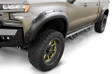 Product of Lund International RX130S Pocket Style/ Exposed Fasteners Black Fender Flare - Set Of 4 