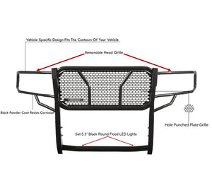 Black Horse Offroad Ru-Dora09-B-Plfb Grille Guard||ru-Dora09-B-Plfb_8.Jpg||93||blkora09bplfb||2469136
