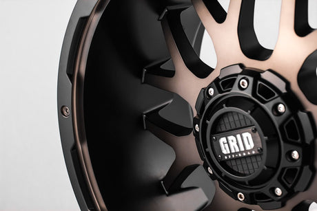 Product of Grid Wheels 20x9 Black With Metallic Dust Face Wheel - 5x5.50 Bolt Pattern 