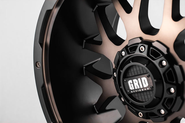 Product of Grid Wheels 20x9 Black With Metallic Dust Face Wheel - 5x5.50 Bolt Pattern 