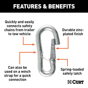 Curt 81277 Trailer Safety Chain Hook||81277_3008x1990_Fa.Jpg||87||c9381277||2344647