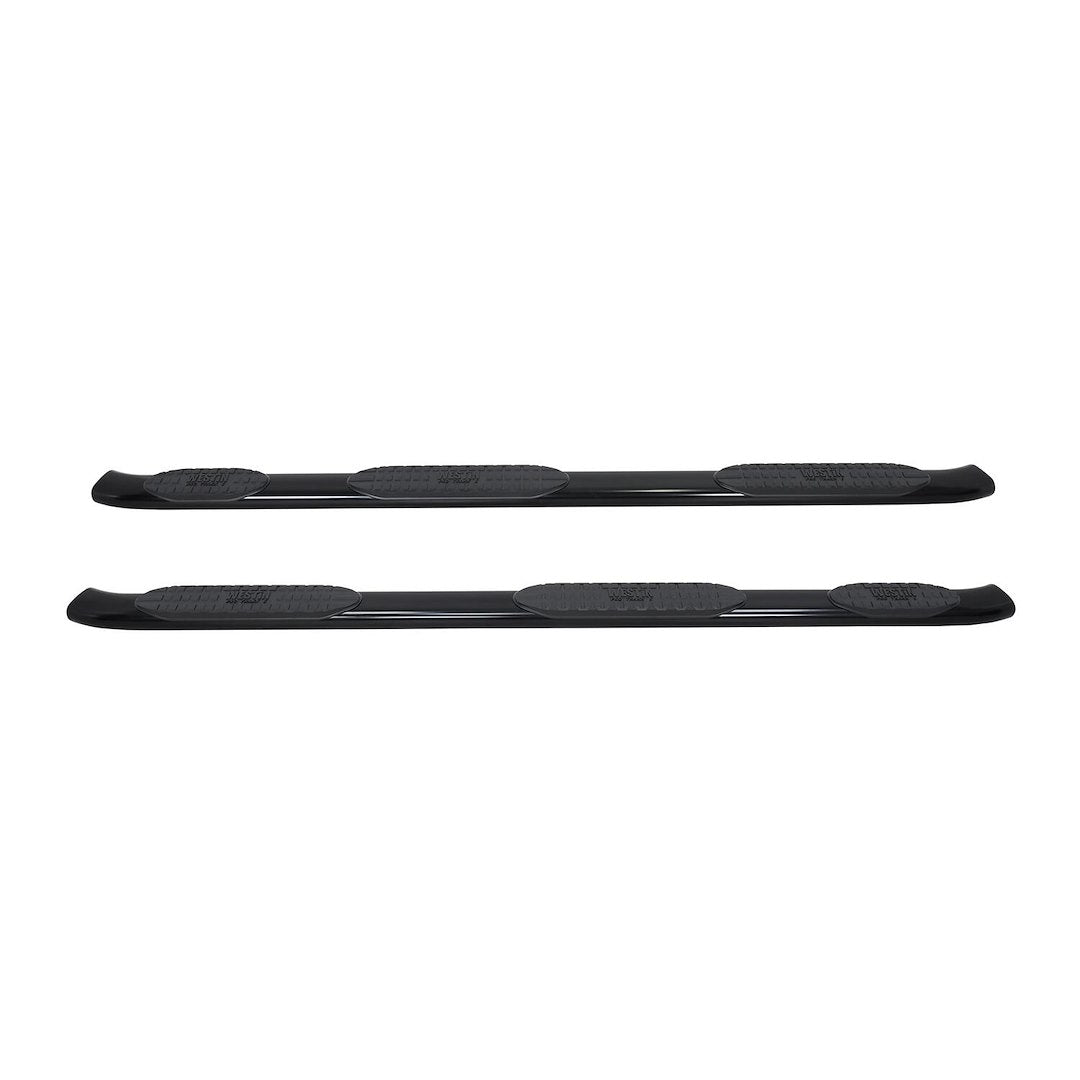 Product of Westin Automotive 21-534685 Black Powder Coated Oval Nerf Bar - Truck Wheel To Wheel 