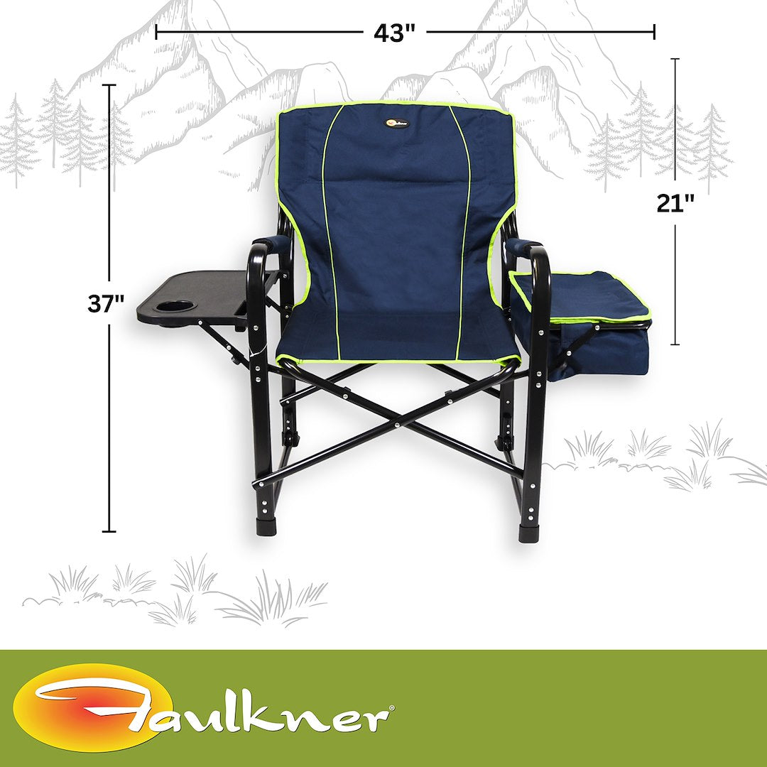 Faulkner 69230 Camping Chair||flk_69230_El Capitan Director Chair_Blue Green_B2c_3.Jpg||87||flk69230||2101176