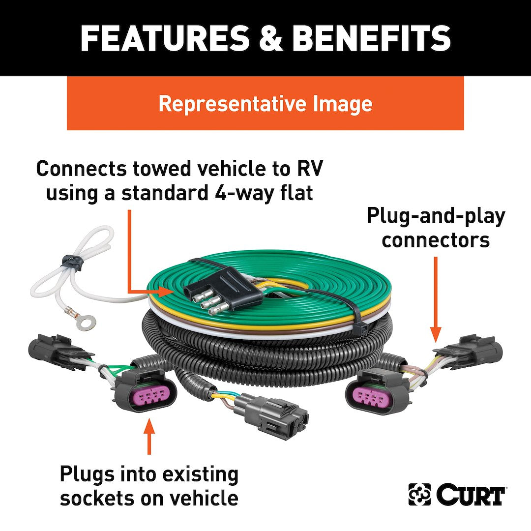 Product of Curt 58907 Towed Vehicle Wiring Kit