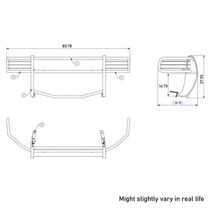 Black Horse Offroad 17dg100ma Grille Guard||17dg100ma_7.Jpeg||91||blk17dg100ma||2344581