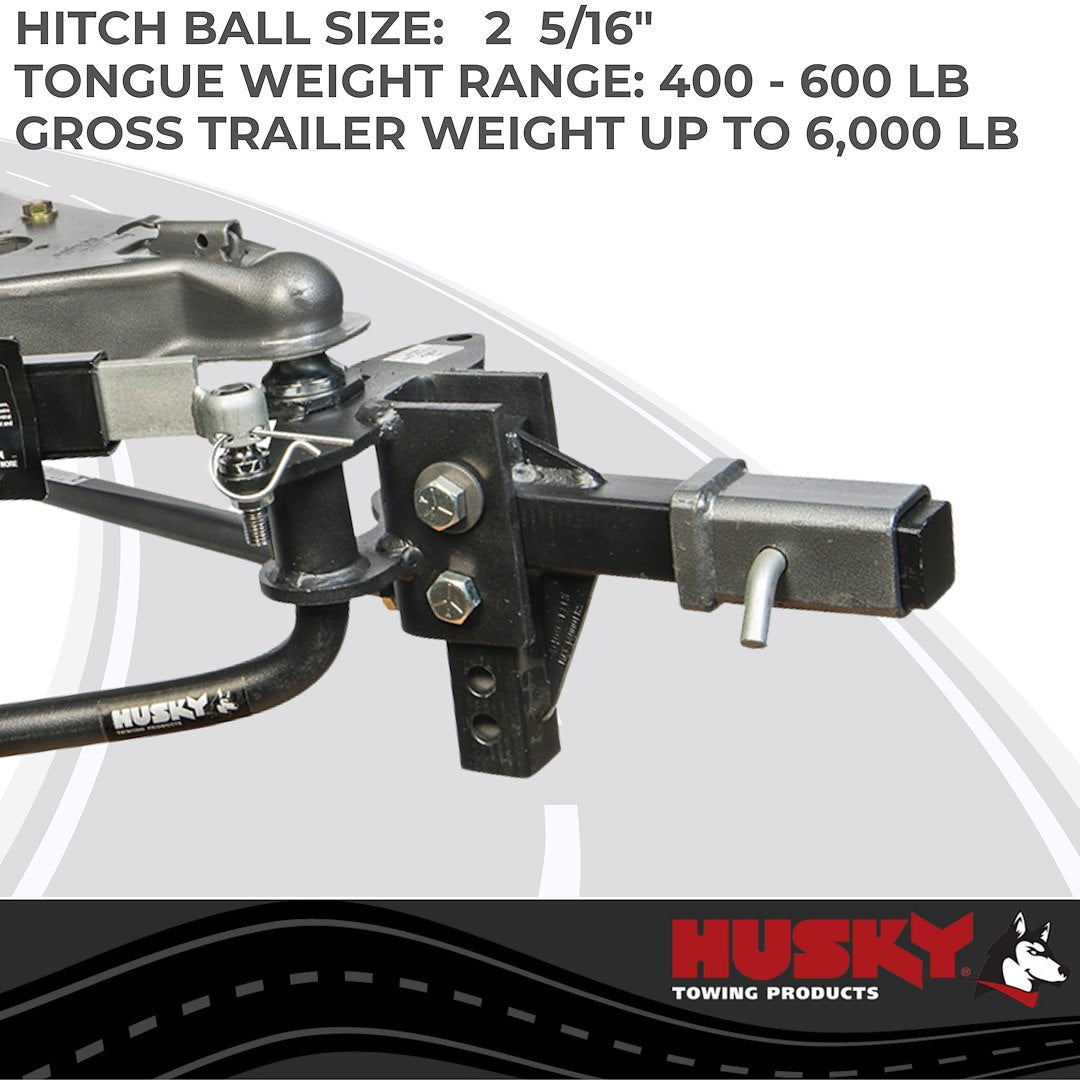Product of Husky Towing 31986 6000 Pound Round Bar Weight Distribution Hitch 