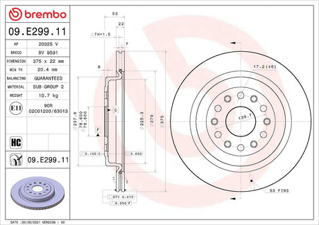 Brembo 09e29911c02 Brake Rotor||09e29911c02.Jpg||85||brm09e29911||1684414