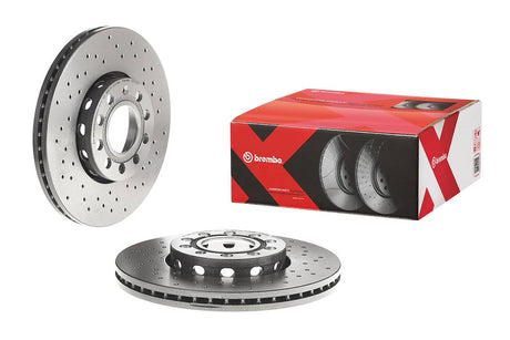 Product of Brembo 0957452XC02 Xtra Vented Cross Drilled 1 Piece Brake Rotor 