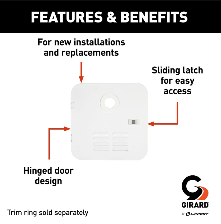 Lippert Components 2022107537 Water Heater Access Door||2022107537_2.Png||87||m6v2022107537||1774317