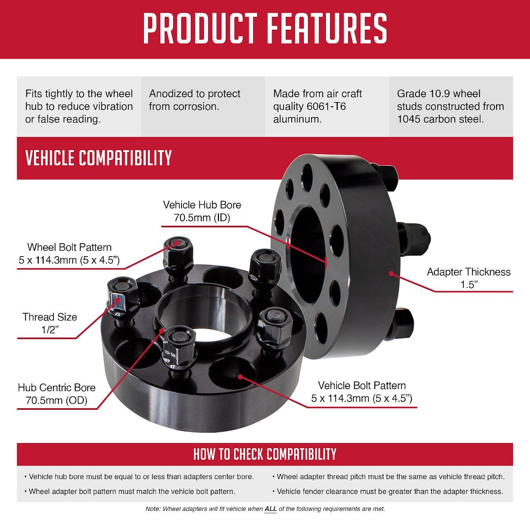 Coyote Wheel Accessories 5450-5450-C Wheel Adapter||2_Product_Features_92_10.Jpg||88||rev54505450c||1144250