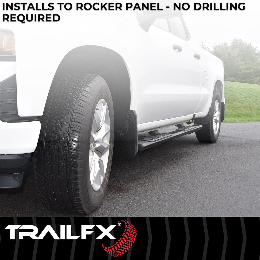 Product of TrailFX AL4020B TrailFX A4 Series Nerf Bar With Surface Steps 