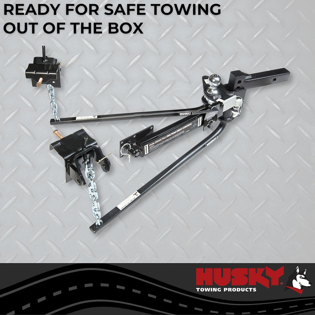 Product of Husky Towing 30849 12000 Pound Round Bar Weight Distribution Hitch 