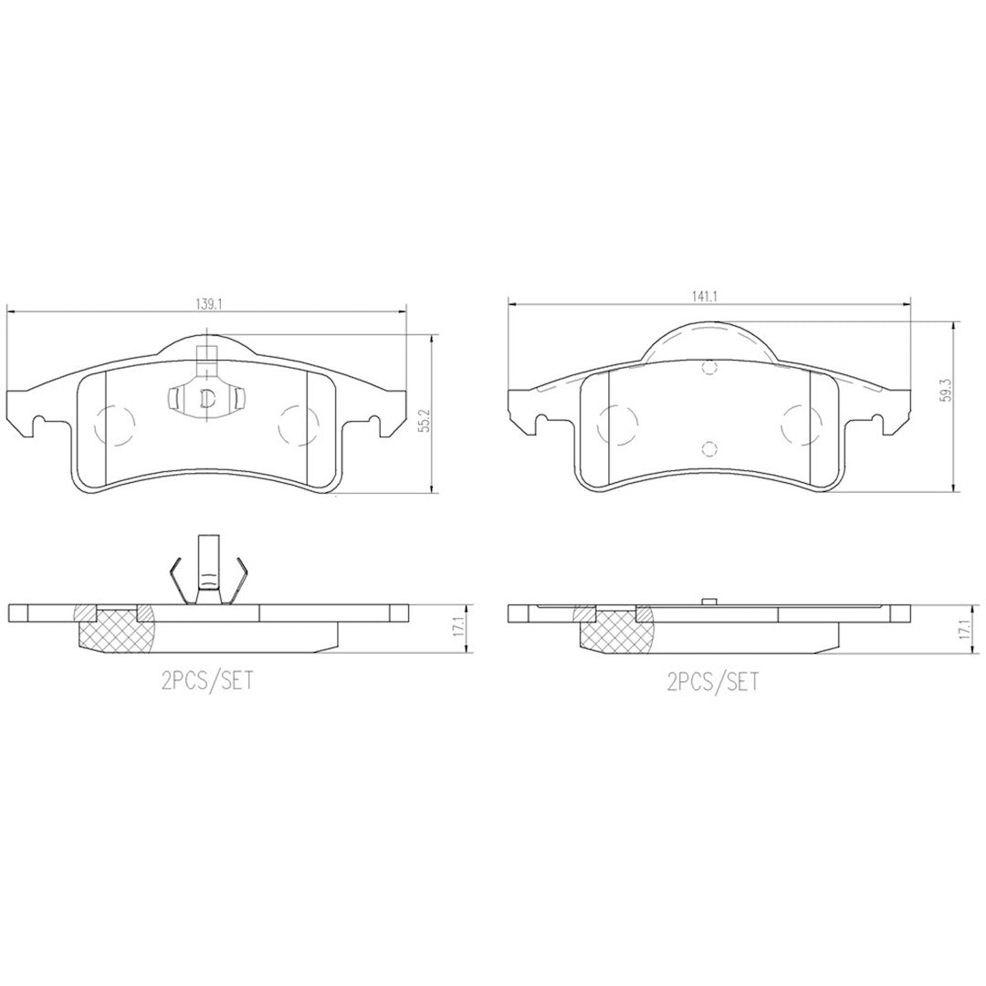 Brembo P37006n Brake Pad||p37006n_Drw.Jpg||87||brmp37006n||1753120