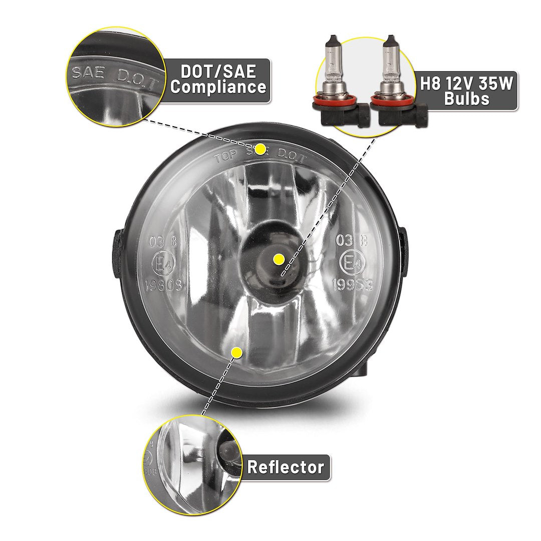 Product of Winjet CFWJ-0381-C Driving/ Fog Light 
