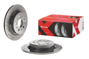 Product of Brembo 0877651XC02 Xtra Solid Cross Drilled 1 Piece Brake Rotor 