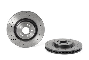 Product of Brembo 09A95821C02 Vented Cross Drilled 1 Piece Brake Rotor 