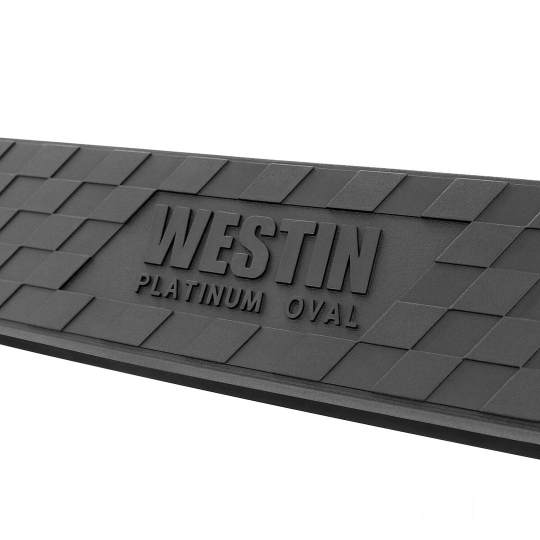 Product of Westin Automotive 21-4085 Platinum Nerf Bar With Surface Steps 