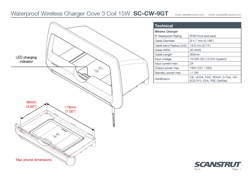 Product of Scanstrut Sc-Cw-9gt Usb Outlet