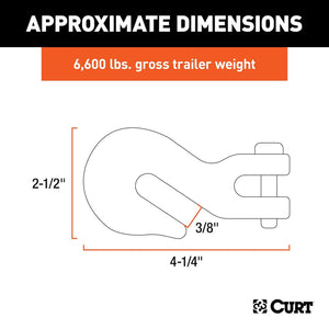 Curt 81438 Trailer Safety Chain Hook||81438_2.Jpg||87||c9381438||2241762