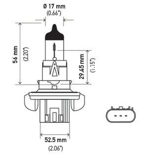 Hella H13 Headlight Bulb||h13.Pt01.Jpg||86||h57h13||2215969
