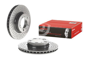 Product of Brembo 09C88011C02 Vented Cross Drilled 1 Piece Brake Rotor 
