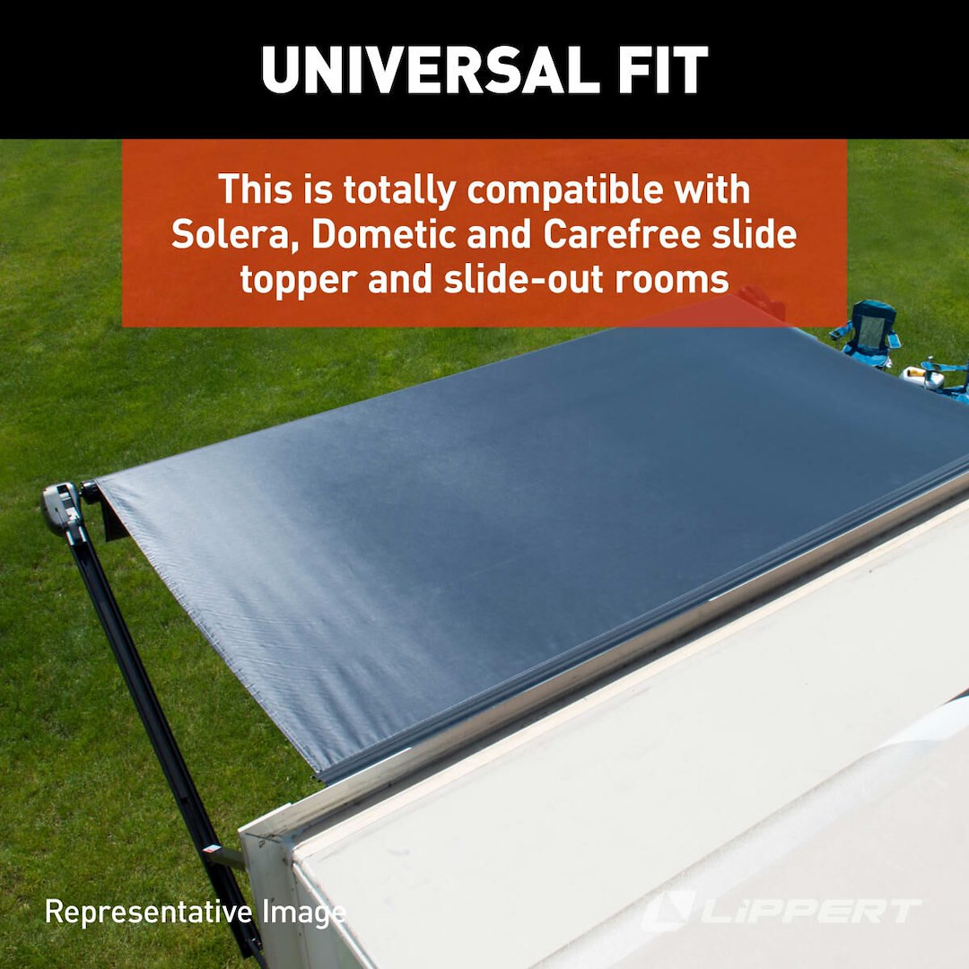 Product of Lippert Components 432252 White/ Off-White RV Patio Anti-Scuff/ Anti-Mildew Fabric Awning Fabric 