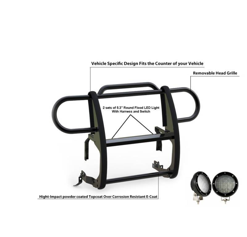 Black Horse Offroad 17jpjlma-Plfb Grille Guard||17jpjlma-Plfb_10.Jpeg||94||blk17jpjlmafb||2237535