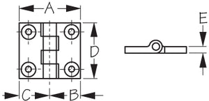 Sea Dog 205142-1 Boat Door Hinge||205142-1_1.Jpg||86||sdg2051421||1327796