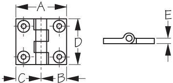 Sea Dog 205142-1 Boat Door Hinge||205142-1_1.Jpg||86||sdg2051421||1327796