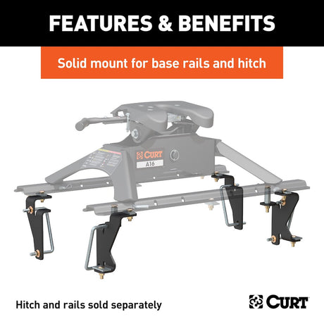 Product of CURT 16420 Bolt-On Fifth Wheel Trailer Hitch Mount Kit 