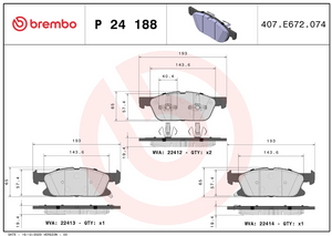 Brembo P24188 Brake Pad||p24188_3.Png||88||brmp24188||1684538