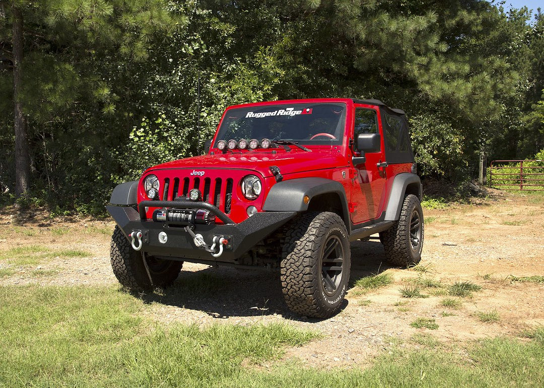 Product of Rugged Ridge 11548.01 SPARTAN™ Steel Powder Coated Bumper 