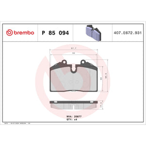 Brembo P85094 Brake Pad||p85094_Drw.Jpg||89||brmp85094||1754320