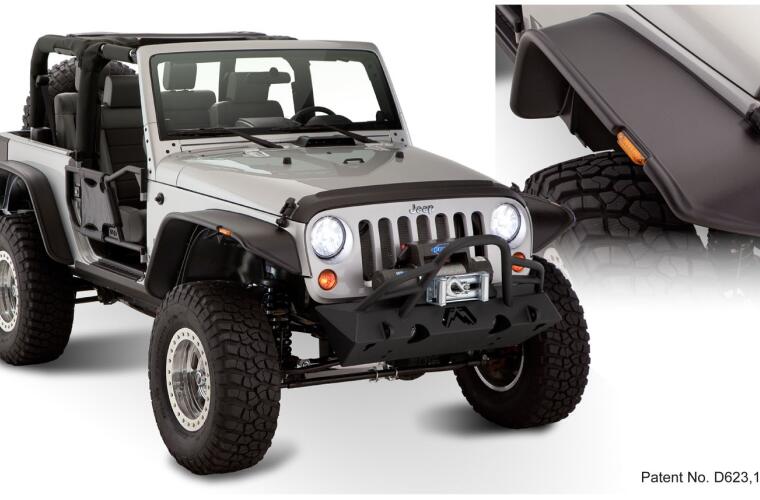 Product of Bushwacker 10919-07 Non-Exposed Fasteners Black Fender Flare - Set Of 4 