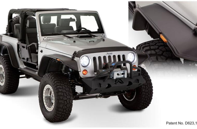 Product of Bushwacker 10919-07 Non-Exposed Fasteners Black Fender Flare - Set Of 4 