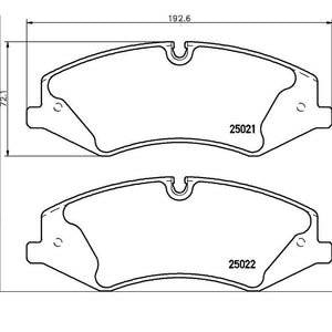 Product of Brembo P44024 Brake Pad - Set Of 4 