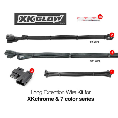 Xk Glow Xk-4p-Wire-Kit-Car Underbody Light Kit Cable||||85||xkgwirekitcar||1926461