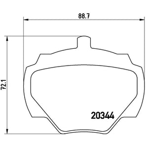 Product of Brembo P44001 Brake Pad - Set Of 4 