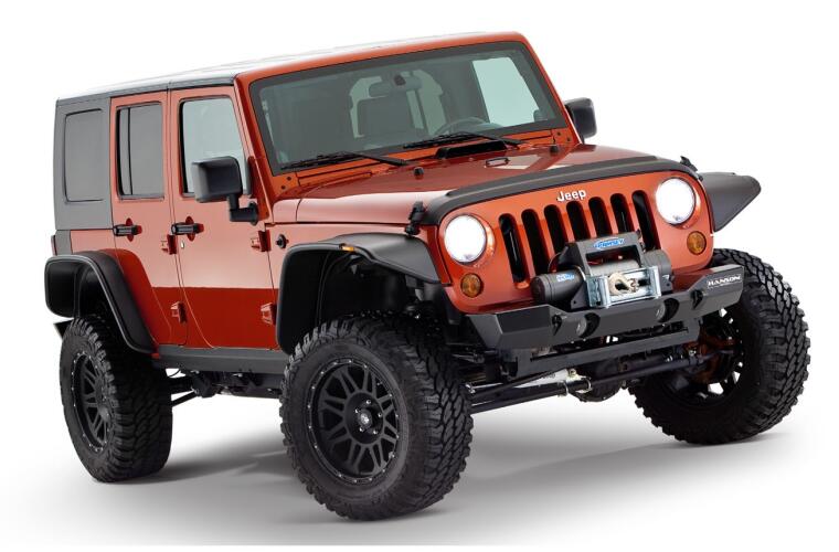 Product of Bushwacker 10918-07 Non-Exposed Fasteners Black Fender Flare - Set Of 4 
