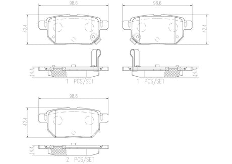 Product of Brembo P83133N Brake Pad - Set Of 4 
