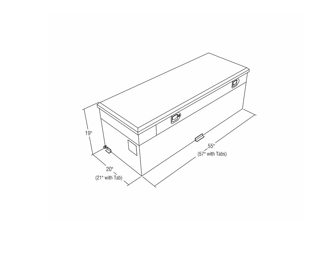Product of RDS Tanks 72743 Rectangular 60 Gallon Auxiliary Fuel Tank 