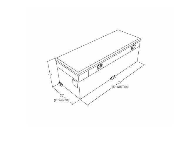 Product of RDS Tanks 72743 Rectangular 60 Gallon Auxiliary Fuel Tank 