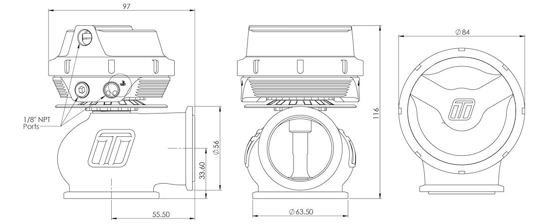 Product of Turbo Smart Ts-0553-1011 Turbocharger Wastegate