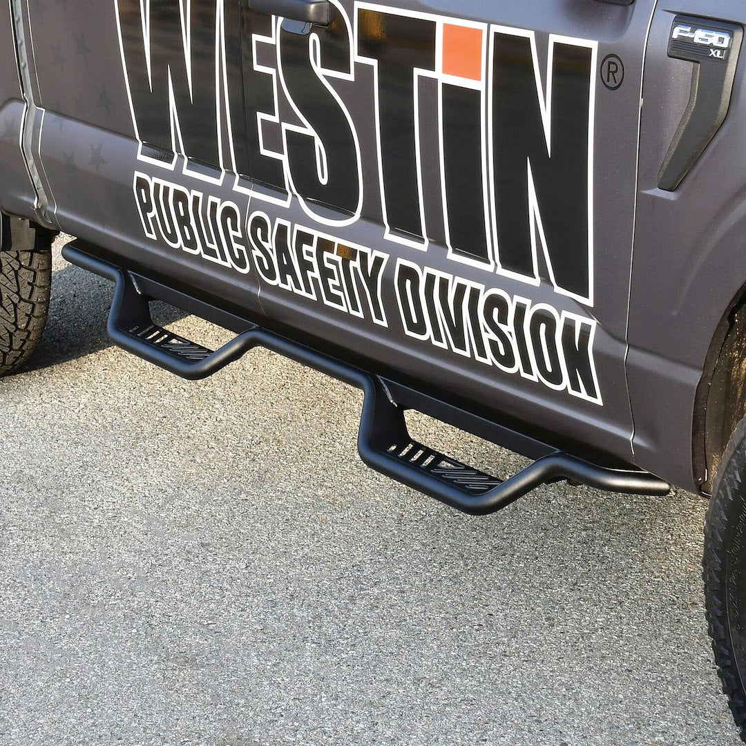 Product of Westin Automotive 20-13945 Outlaw Nerf Bar With Drop Down Steps 