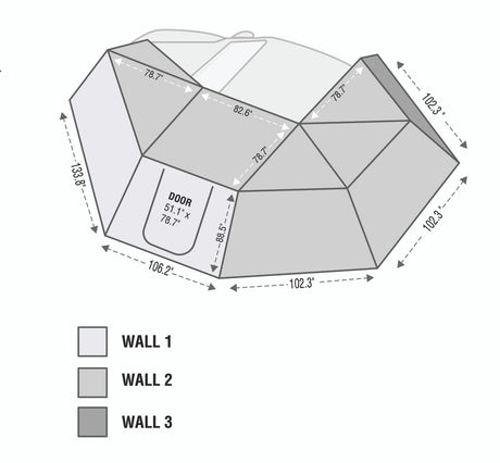 Product of Overland Vehicle Systems 18099910 Awning Extension Panel