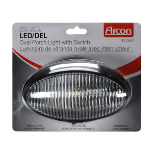 Arcon 20681 Porch Light||arc_20681_Led Oval Light_Black W-Switch_D.Jpg||88||arc20681||1132714
